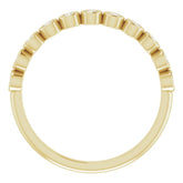 14K Yellow 1/5 CTW Natural Diamond Anniversary Band